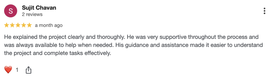 Google review 1